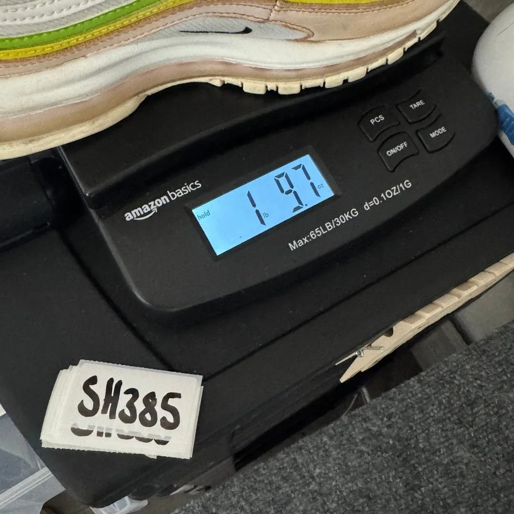 Nike Air Max 97 Womens 7.5‎ White Green Pink FD0870-100 Sneakers